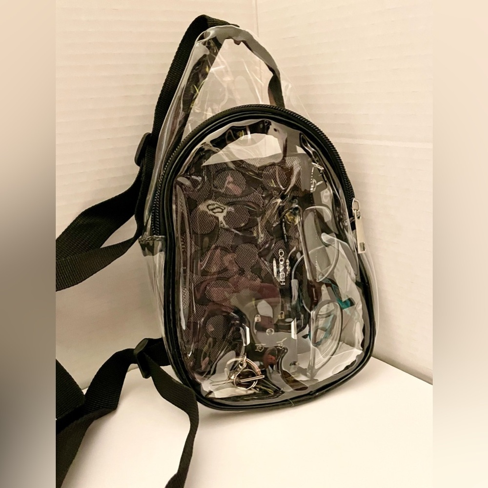 Clear Stadium /Concert Crossbody with Black Trim NWT - Picture 5 of 13